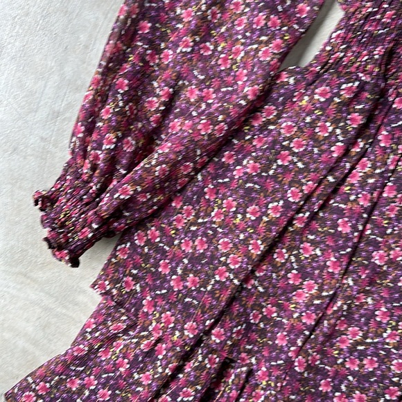 ZARA floral print long sleeve dress - Picture 4 of 6